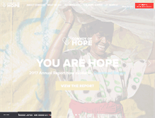 Tablet Screenshot of convoyofhope.org